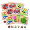 Wooden Puzzles for Toddlers Montessori Toy Set of 6 Educational Puzzles for Ages 1–3